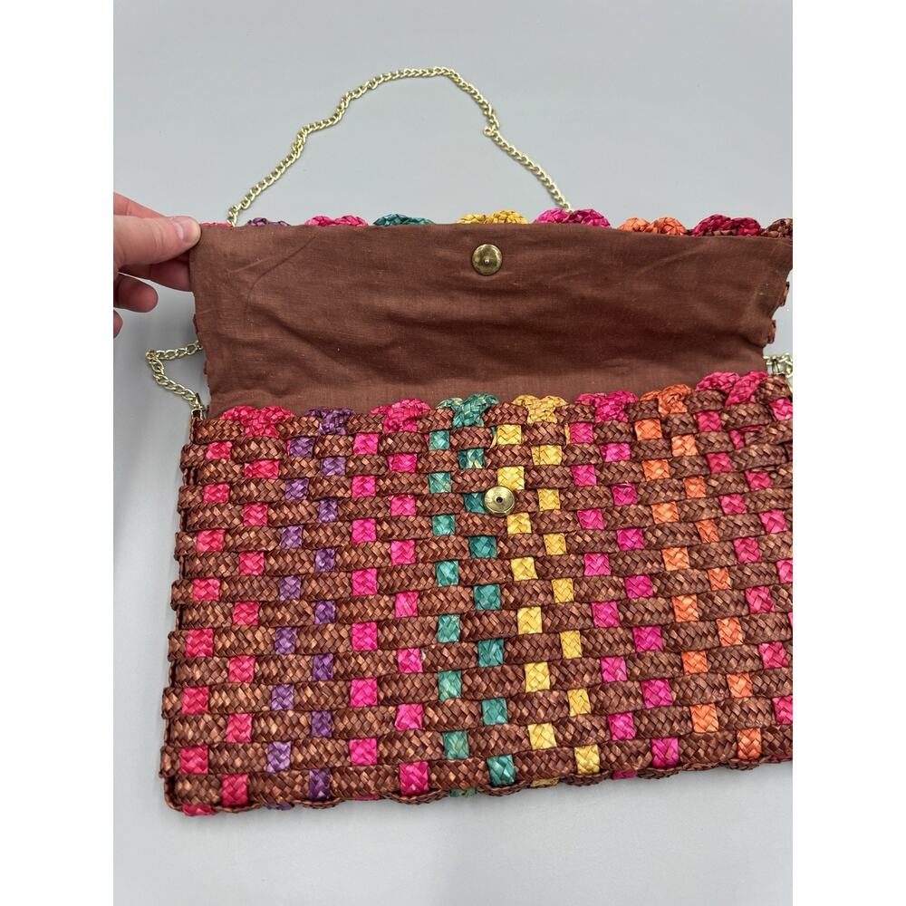 Colorful Woven Purse Shoulder Bag - Picture 4 of 7